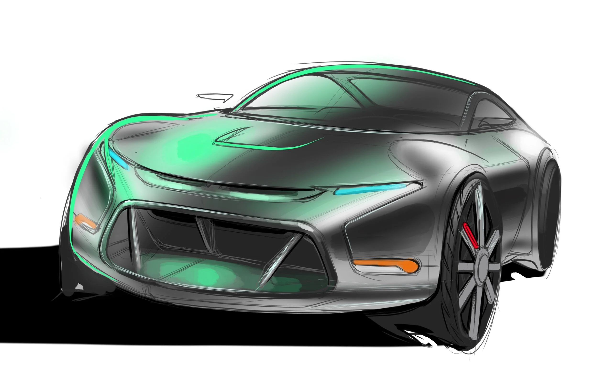 Concept Car Sketch Tutorial