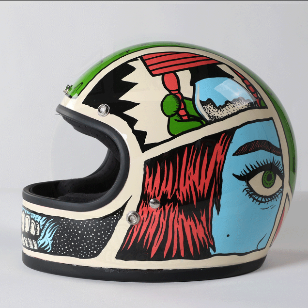 Custom Biltwell Helmets Hot Sale, 55 