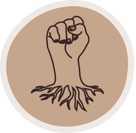 Icon representing health and wellbeing, supporting physical, emotional and community health for Martu people.