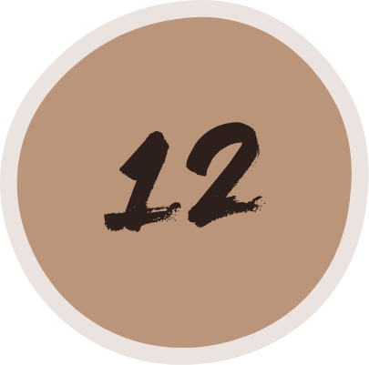 Number twelve icon representing Martu directors leading governance and decision making at Kanyirninpa Jukurrpa.