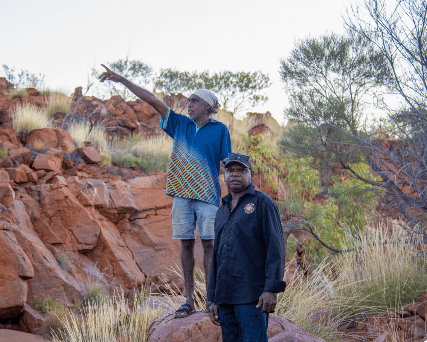 KJ Martu Rangers standing together on Country.