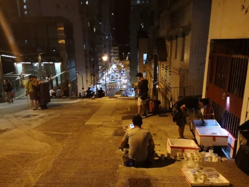 Friday night workers tea shout (from what I could tell). Came across it while walking between the two elevators to get home.