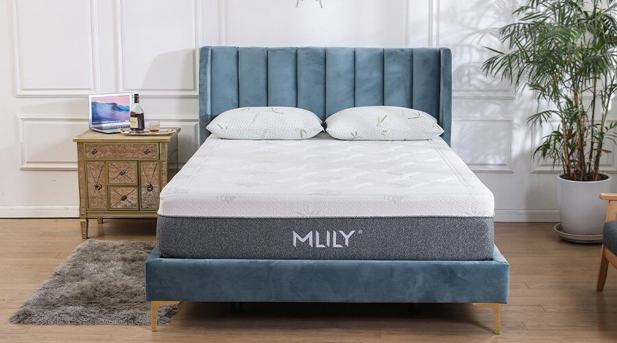 Mlily Serenity+ 1. Double Jacquard Knit Fabric 2. Bamboo Charcoal Memory Foam 3. Copper Infused Memory Foam 4. Flex Support Foam 5. Castellated Cut Support Foam Base