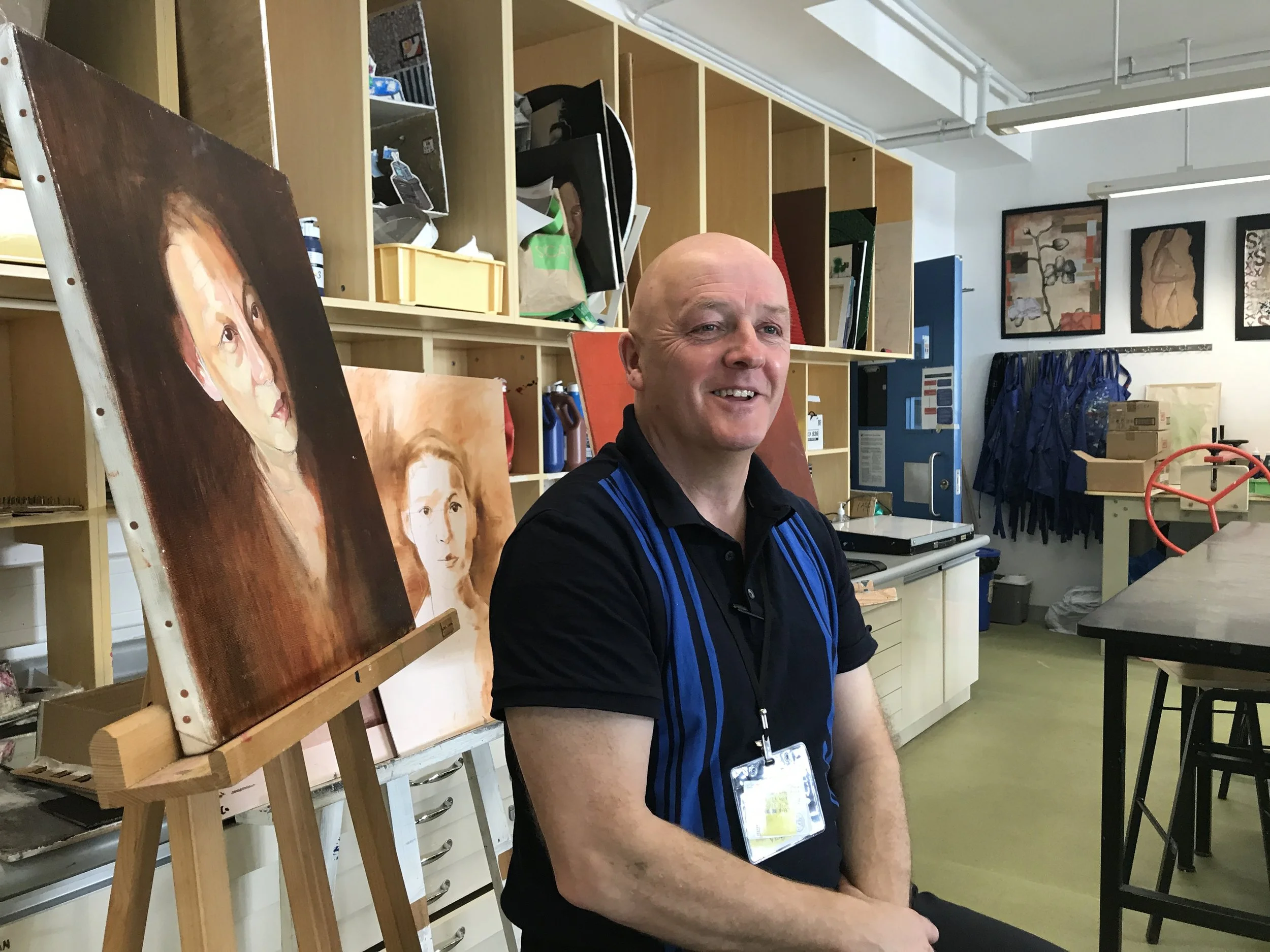 “Apart from wanting to be a professional footballer, all I wanted to do was draw.”