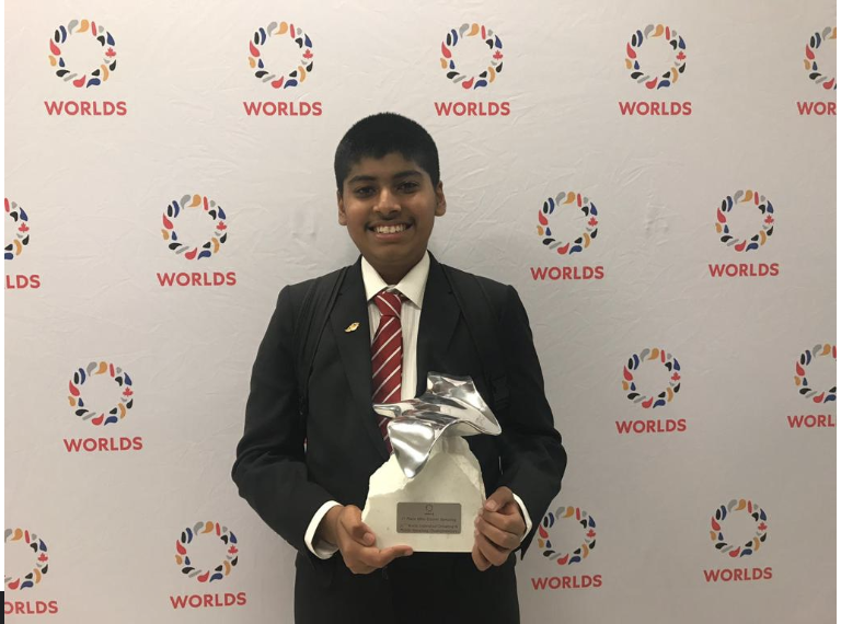 Markandeya Karthik: world champion at 14 years of age