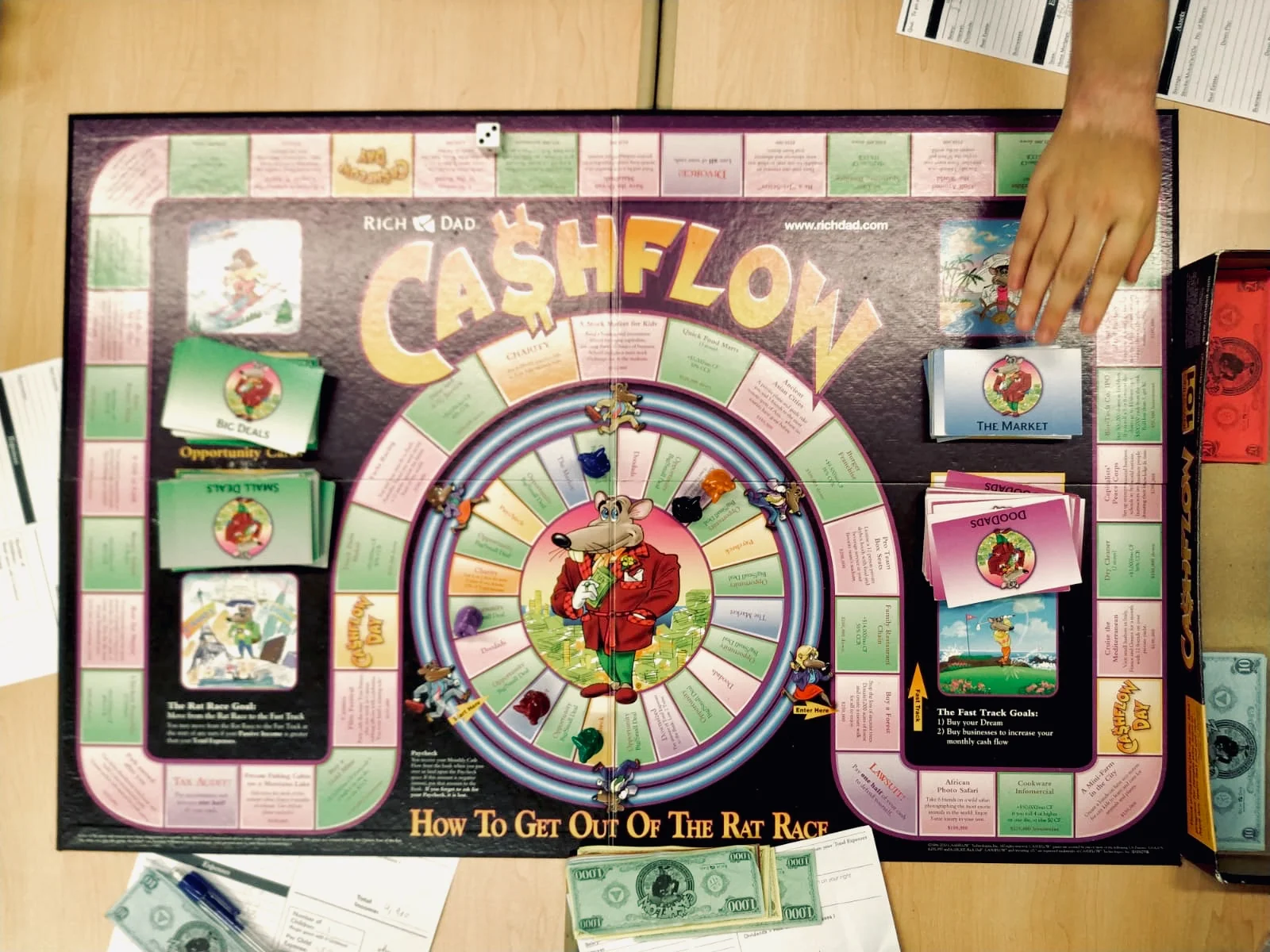 Playing board games in Y9 REAL Class ‘Money Money Money and Ethics’. Source: Daniel Cheung