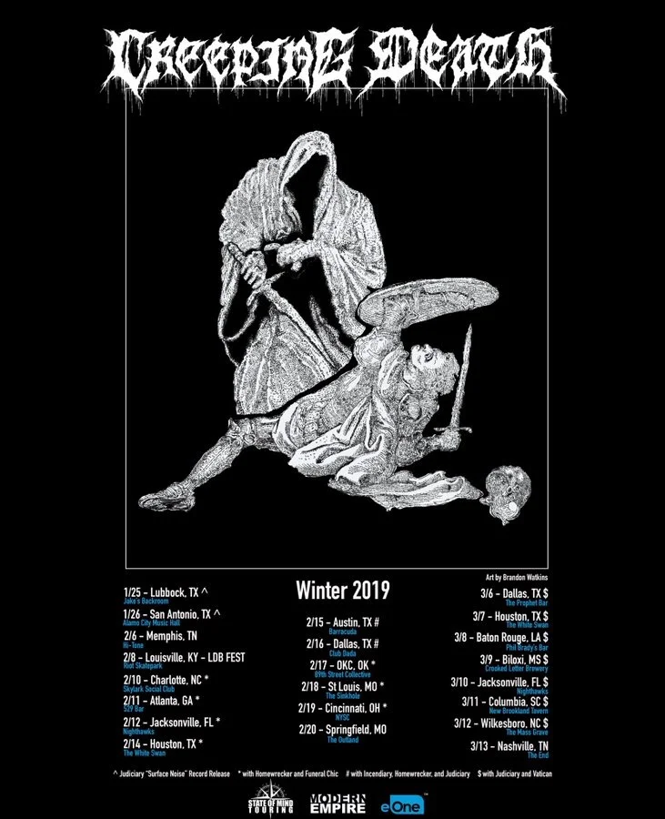 Creeping Death: Tour dates, recently signed deal + more