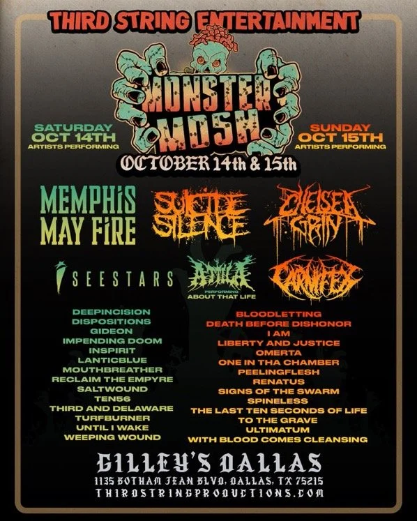 Monster Mosh 2023, Juicebox from Houston and Left To Rot leftover merch