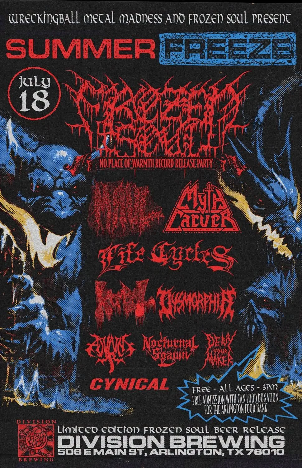Opium Den and Frozen Soul Record Release Party