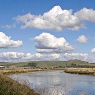 World Rivers Day.  The River Ouse in The South Downs National Park.  The Egrets Way shared riverside path runs alongside and will eventually link the channel port of Newhaven to the county town of Lewes in East Sussex. #worldriversday #sdnp #southdow