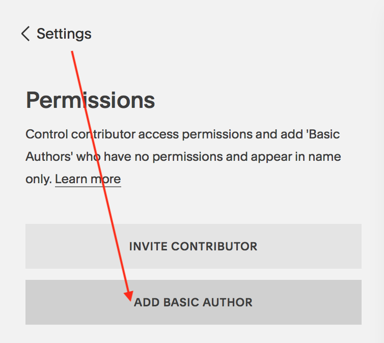 New Author Options