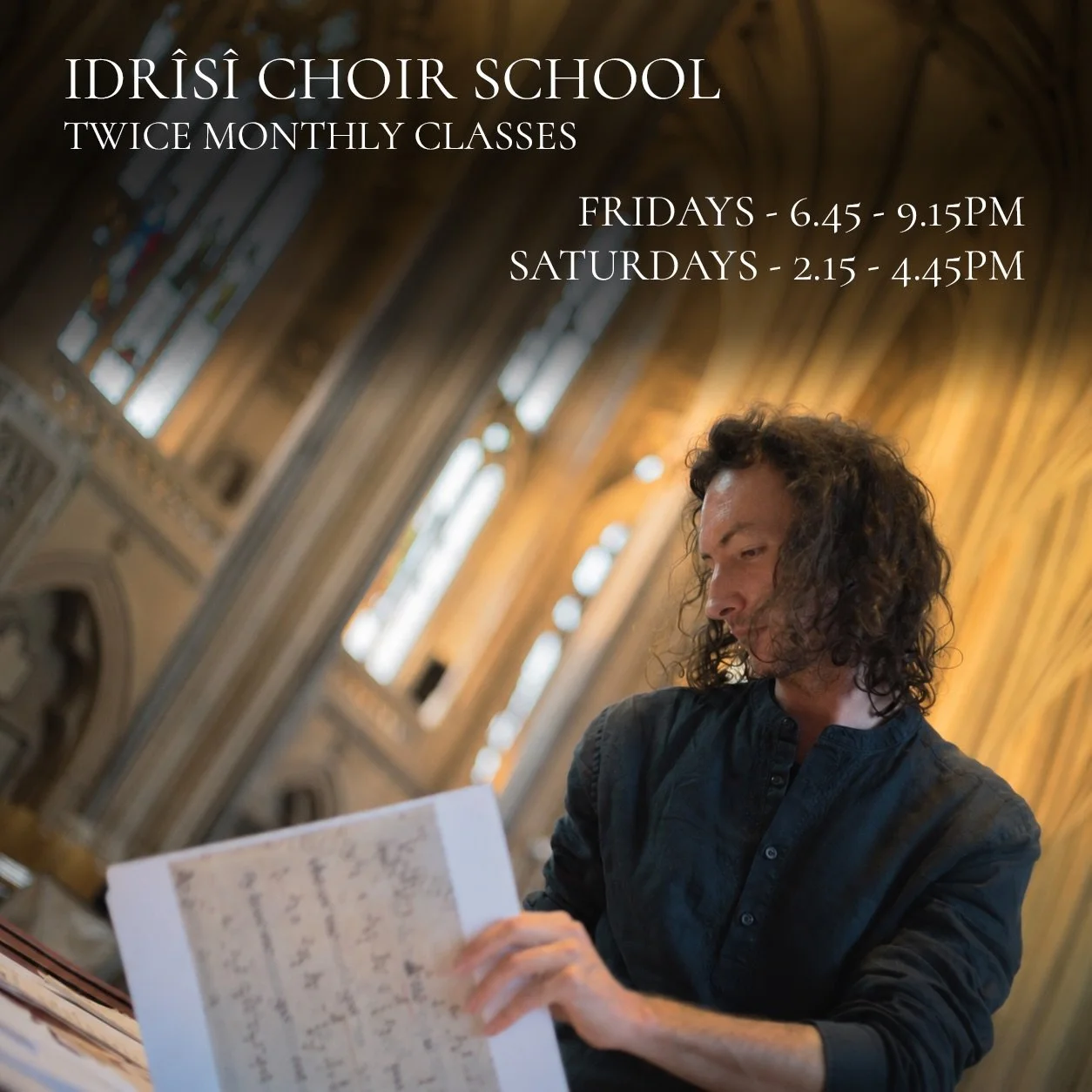 CURRENT CLASSES NOW FULL

We are opening new Tuesday and Wednesday evening cohorts this September. To join the waiting list and get a head start for a future intake, please use the Choir School Waiting List link in our bio and choose the day that wor