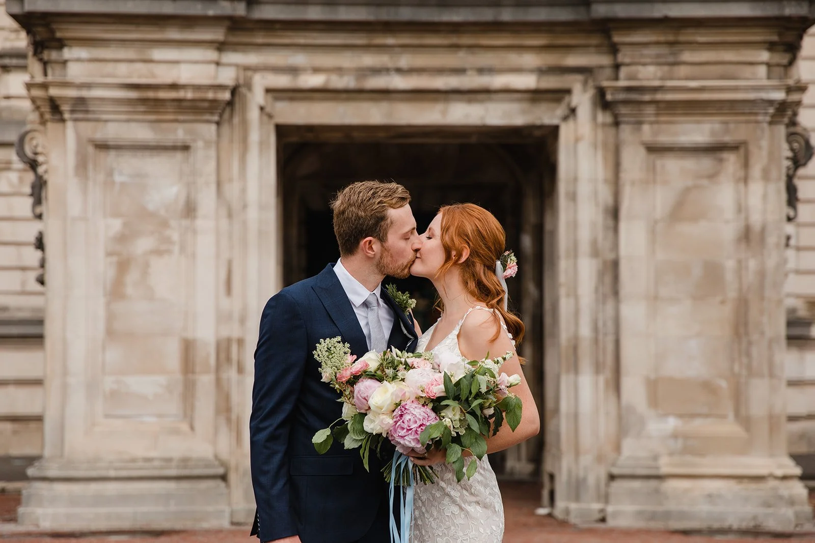 Peony wedding flowers, Cardiff.