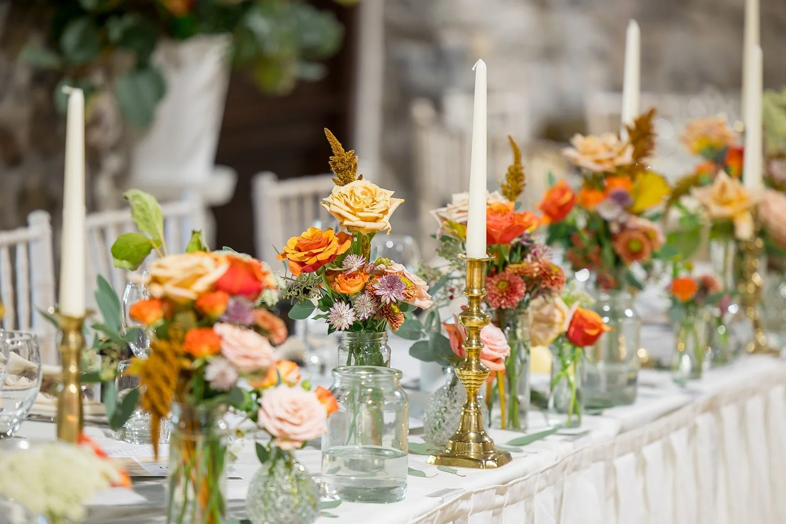 Top table bud vases for caffene tone wedding.jpg