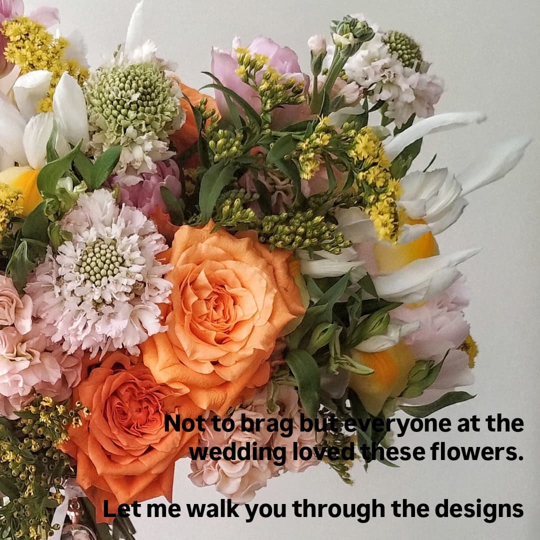 Trust in your florist. That's the goal right!?

This gorgeous bride was so relaxed when deciding on her wedding flowers. 
We talked through how she wanted her day to feel and what was important to her and then....
She really gave me creative freedom 