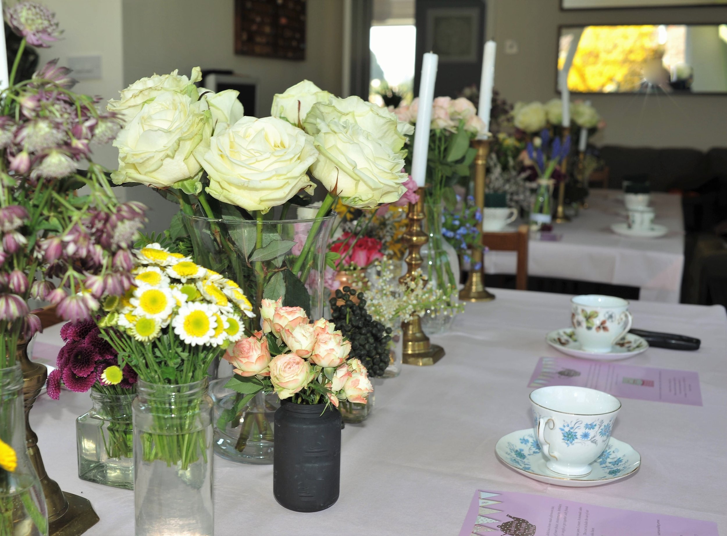 Mothers Day teacup workshop flowers