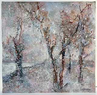 Winter 2017-18, 48.5 x 48.5 cm