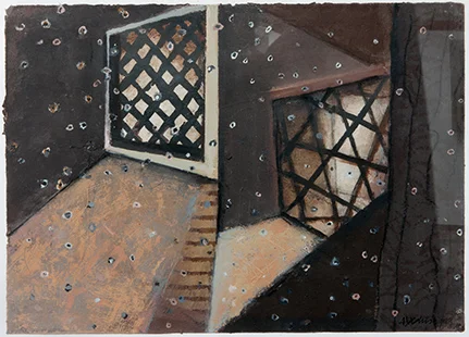 Mirrored Interior With Dust Particles 1993-4, 31 x 43 cm