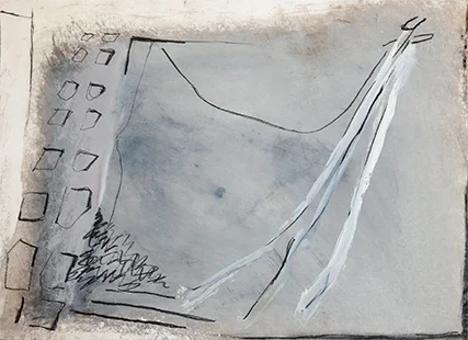 Aposentador Approaching 1984, 50.5 x 68 cm