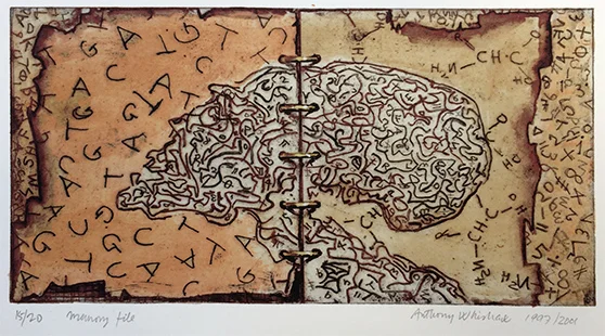Memory File 1997/2001, 15 x 29 cm, hand tinted digital print