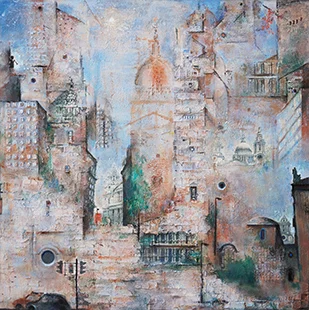 With St Paul’s In Mind 2009-10, 114 x 114 cm