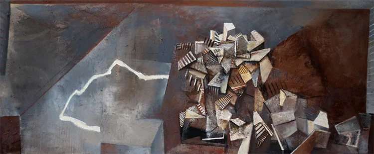 Pueblo II 1987-2014, 168 x 305 cm