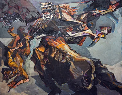 Bullfight With Falling Picador 1951-2, 102 x 129 cm