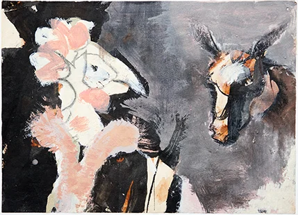 Unexpected Confrontation 1992-3, 21 x 29 cm