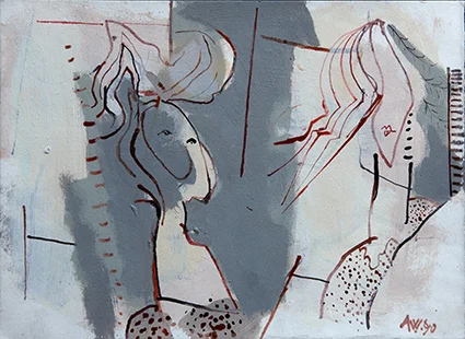 Mother And Daughter IV 1990, 25 x 34 cm