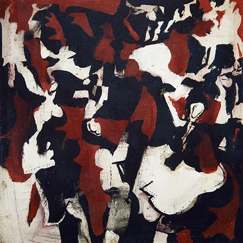 Dancer I 1963, 41 x 41 cm, oil on board