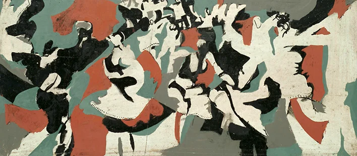 Abstract Dancers 1964, 20.5 x 46 cm