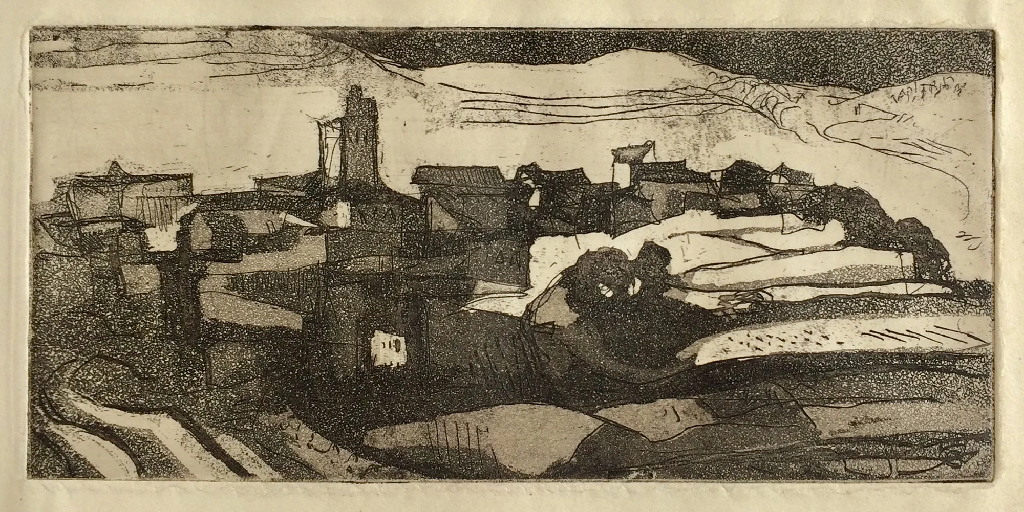 Southern Pueblo 1963, 6.5 x 13.5 cm