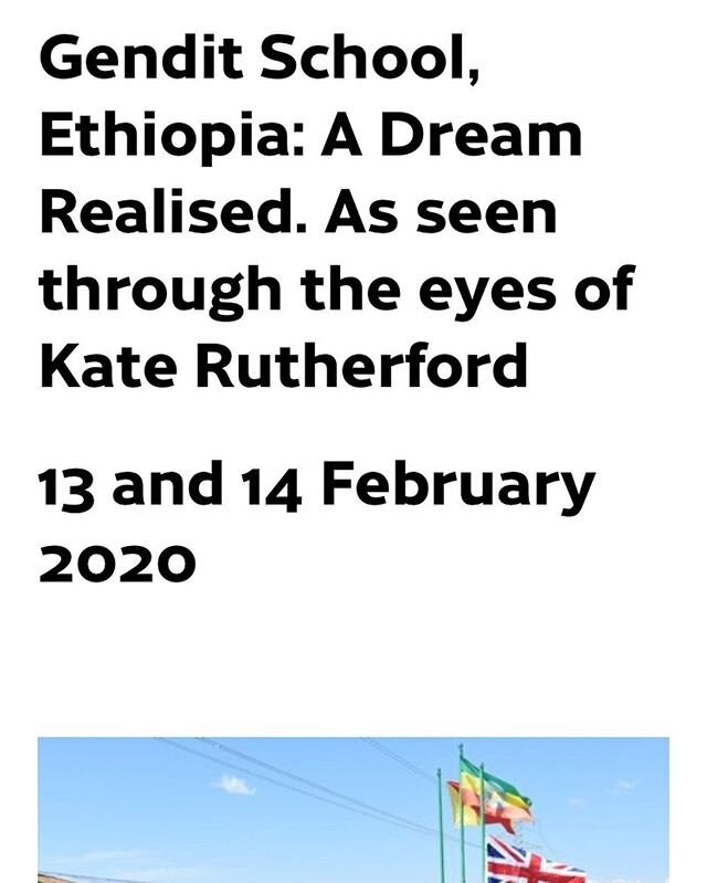 An update from @rutherford3800 who is currently in Gendit to see our school! https://www.buildingfuturesethiopia.org/news/2020/2/16/a-dream-realised-as-seen-through-the-eyes-of-katenbsprutherford #ethiopia #charity #education #school #buildingfutures