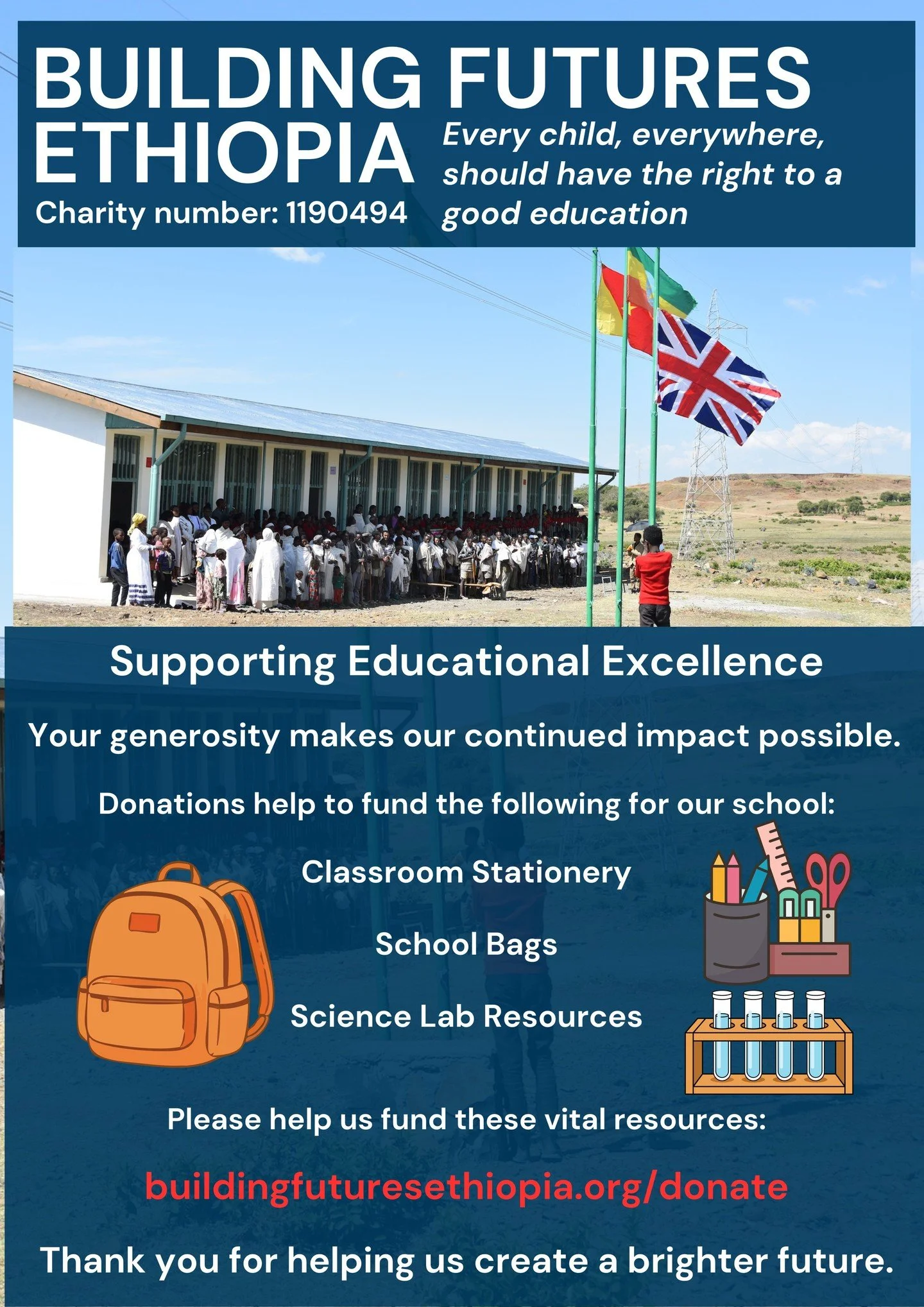 Sustaining our impact (and building on it) starts with ensuring every student has the basic tools needed to learn. 

In our classrooms in Gendit, we are committed to seeing every child arrive "classroom-ready". 

Your support helps provide 