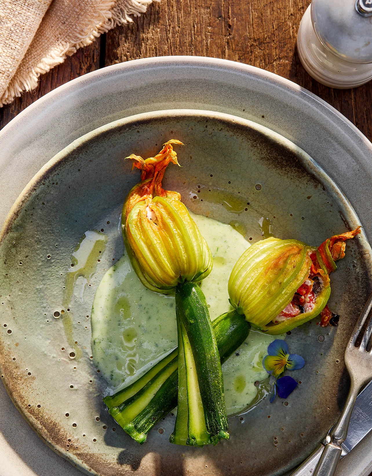 Maille Courgette Flowers Photographer  Andy Parkington