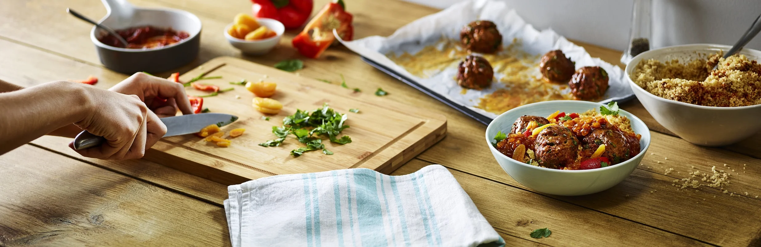 Tesco Recipe Kit meatballs Photographer Andy Parkington