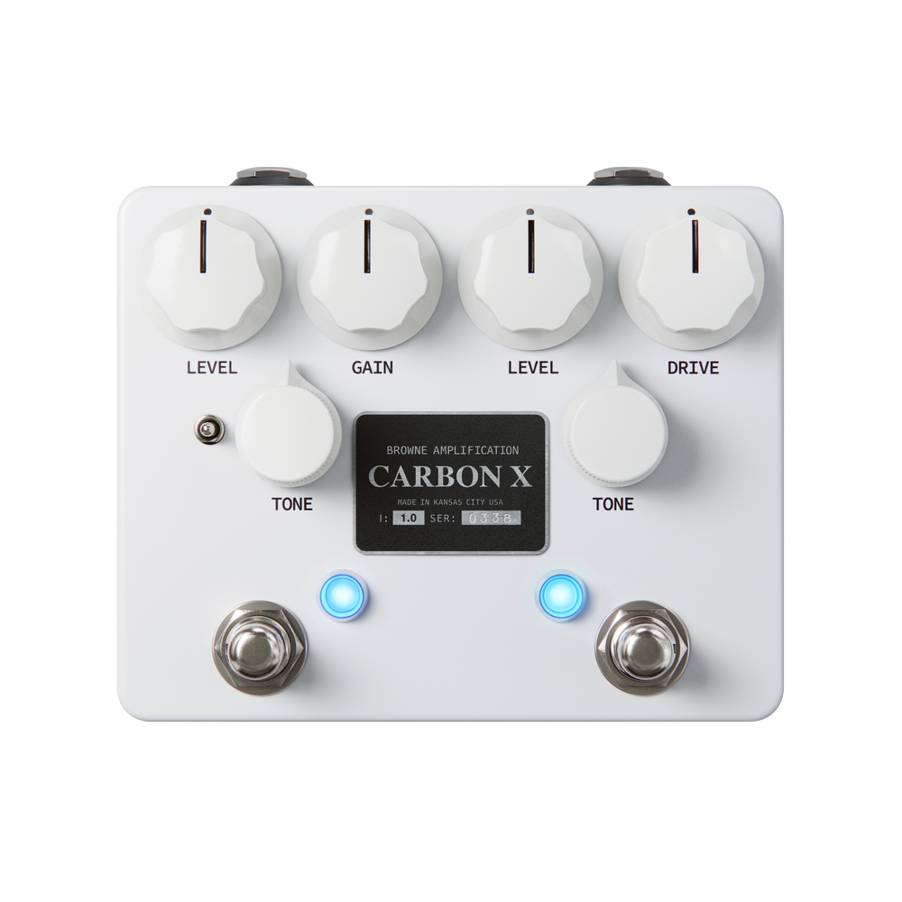 ギター Browne Amplification CARBON X Carbon X Dual Overdrive — Browne Amplification