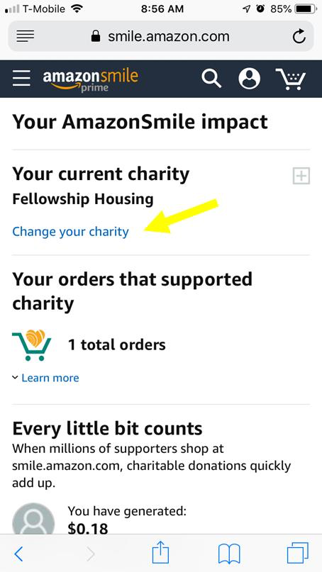Donate To Fellowship Housing By Shopping With Amazon Fellowship Housing