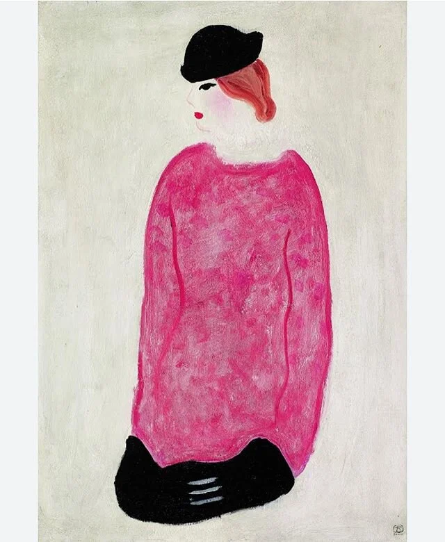 Woman in Red, #Sanyu, 1940s 💕 #notours #art #asianart #artist #artlovers #instaart