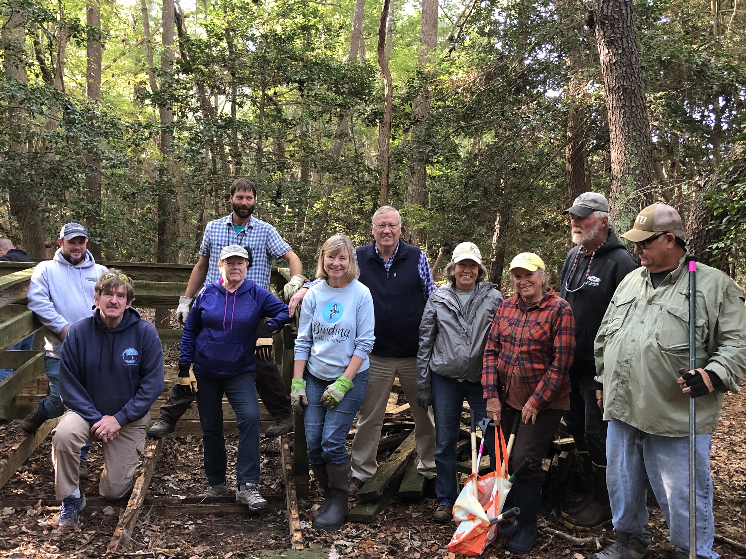 Volunteers with Northampton County Public Works Dept