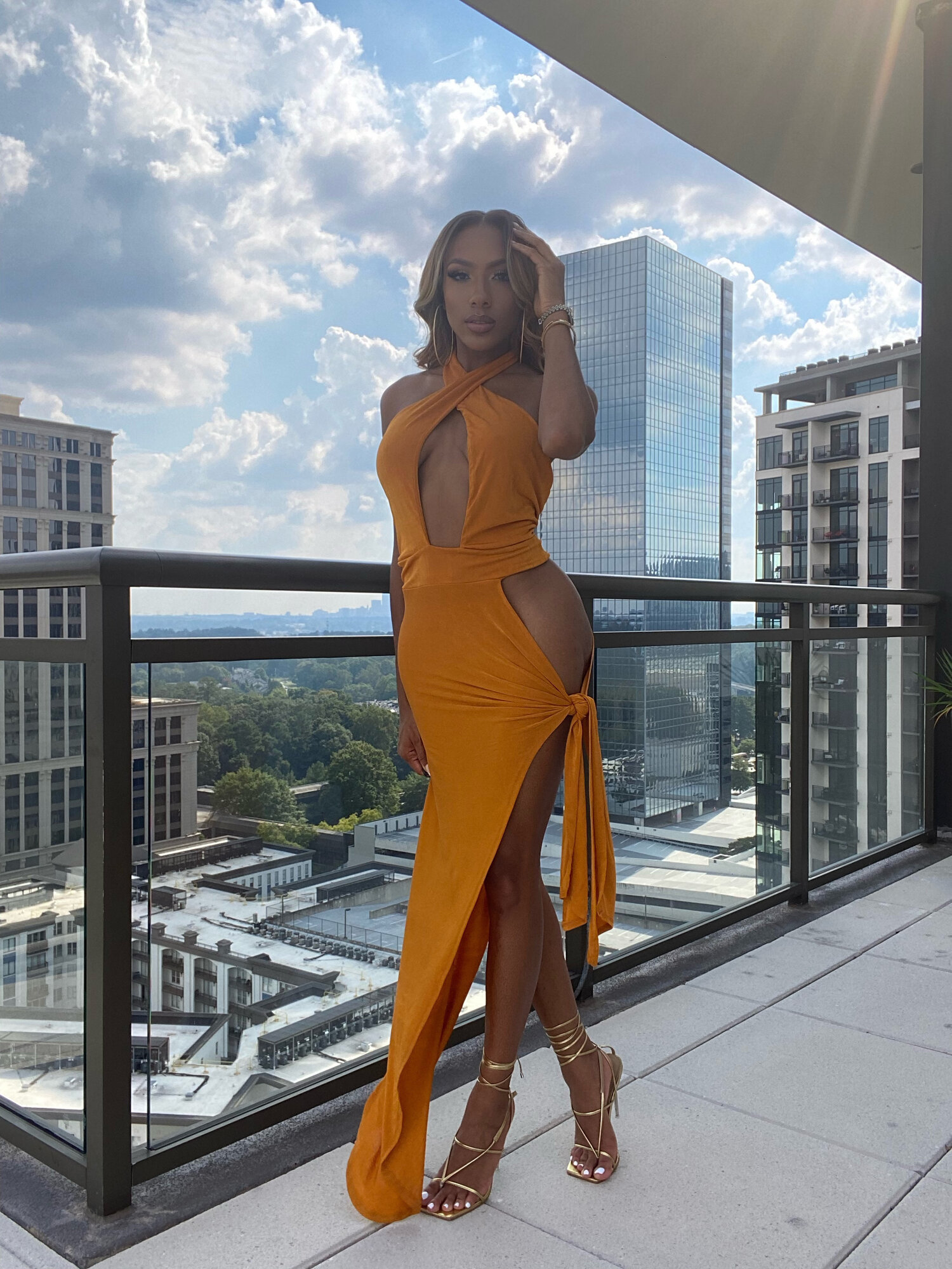 Orange Is Sexy Hip-Out Dress — Jayla Koriyan