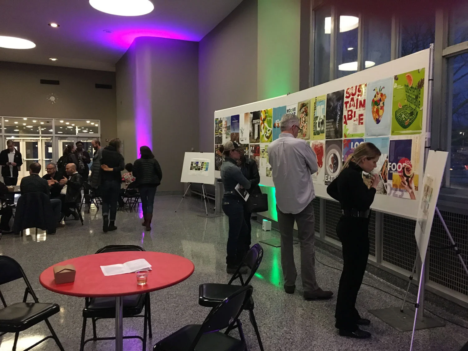 Display event in Mershon lobby, Sullivant Hall