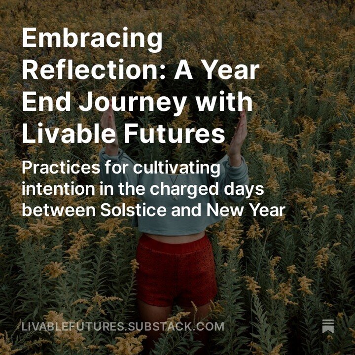 Celebrating Moments of Quiet Reflection

Read more on our Substack -lnk in bio!

Quick excerpt for you &quot;Intention is at the heart of much of our work in this community, and intention requires reflection.&quot;

Holding in my awareness the painfu