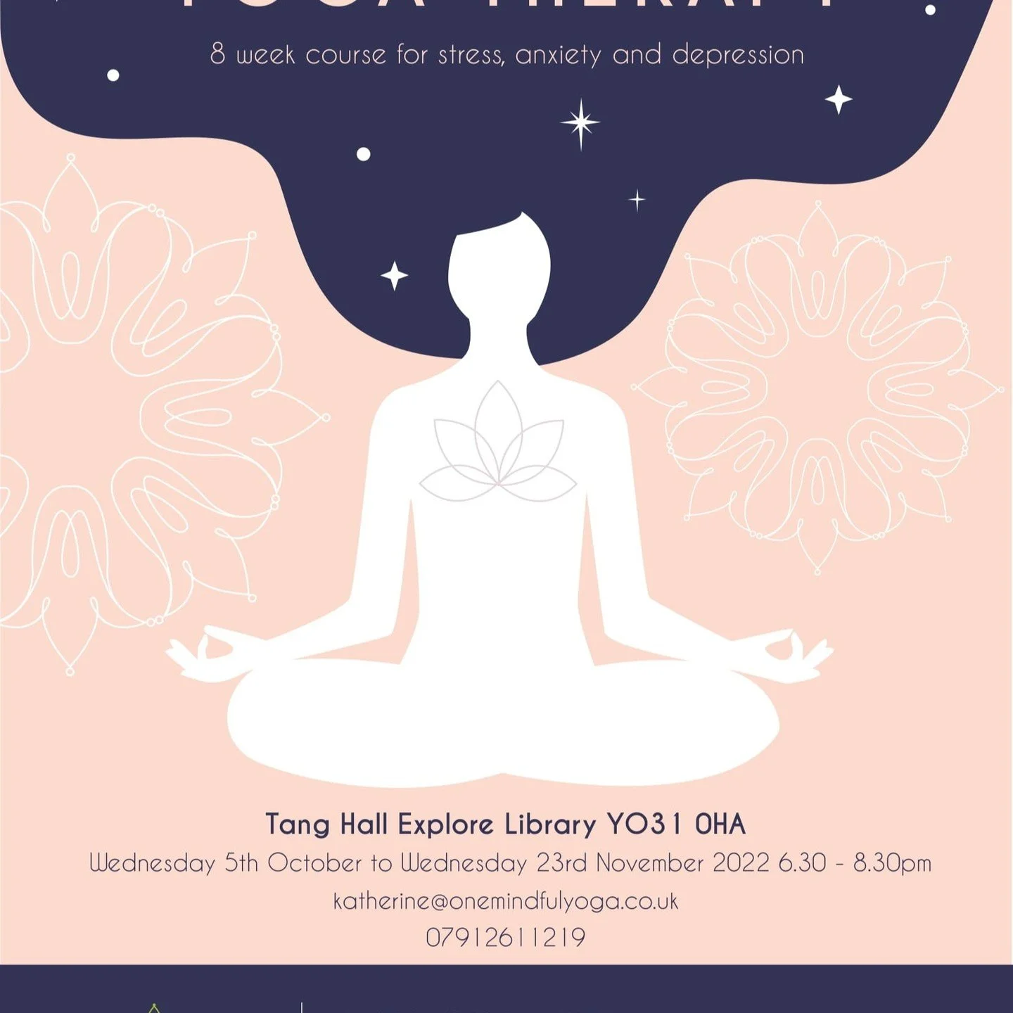 The Yoga Therapy 8 week course for stress, anxiety and depression will be the 5th time running which has always sold out. When I first started advertising it all the way back in 2018 I was told no one will pay &pound;250 for the course. They were so 