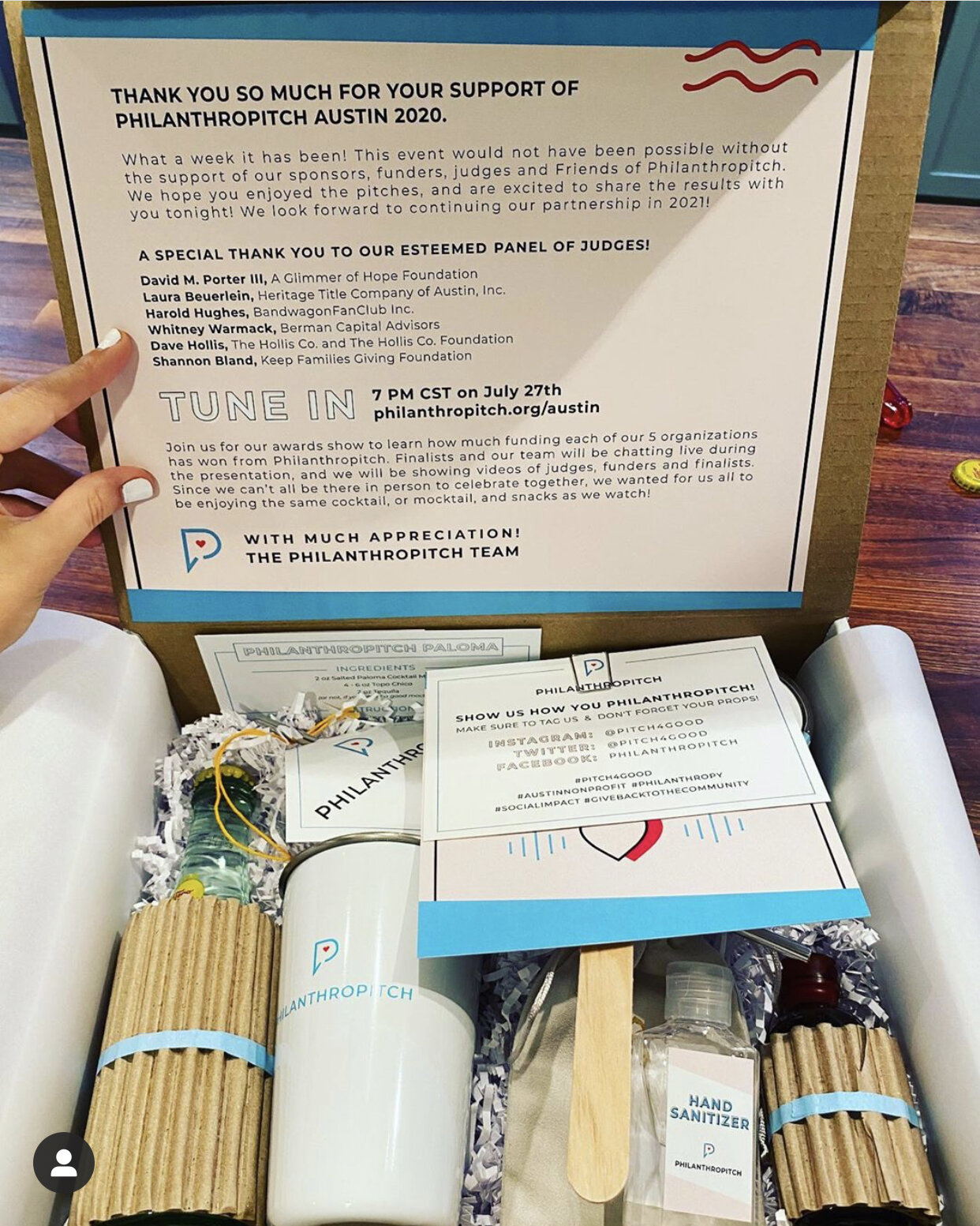  Philanthropitch Watch Party Gift Box 