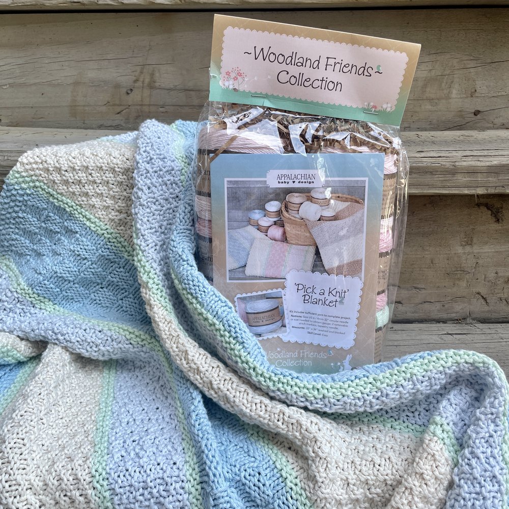 Appalachian Baby Designs Organic Cotton Knitting Baby Blanket Kits -  Sister-Arts Studio — Sister-Arts Studio