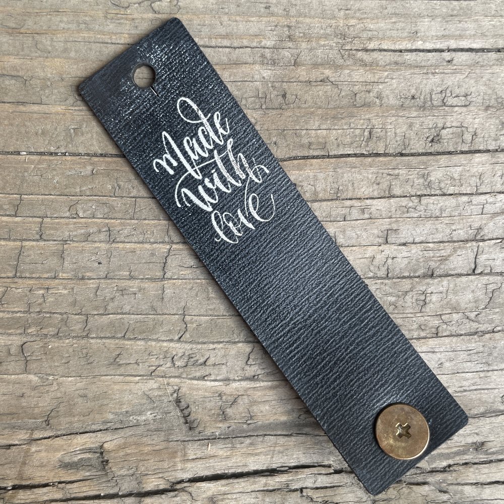 Made With Love Leather Tags for Knit and Crochet Hats Sweaters & More -  Independent Yarn Shop — Sister-Arts Studio
