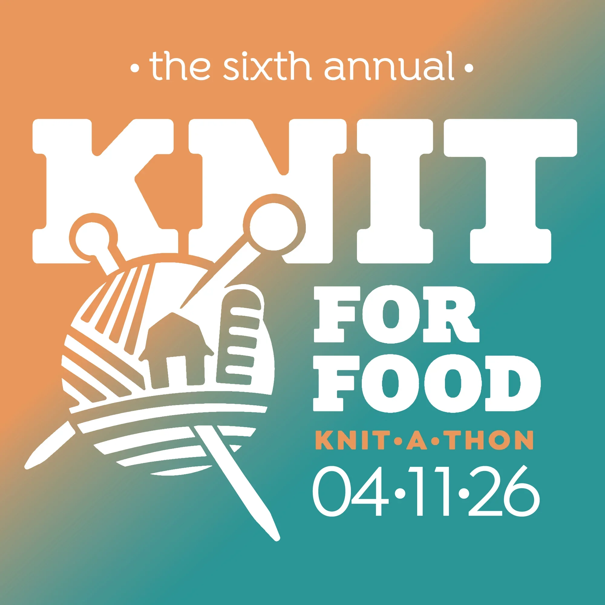 Sixth Annual Knit for Food Knit-a-Thon