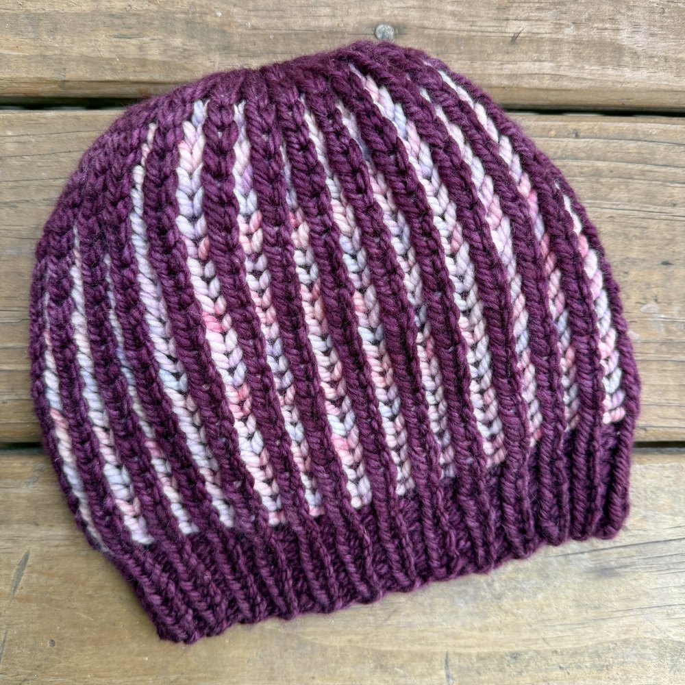 Beginner Brioche Hat Class Learn Two-Color Brioche Knitting - Main Image