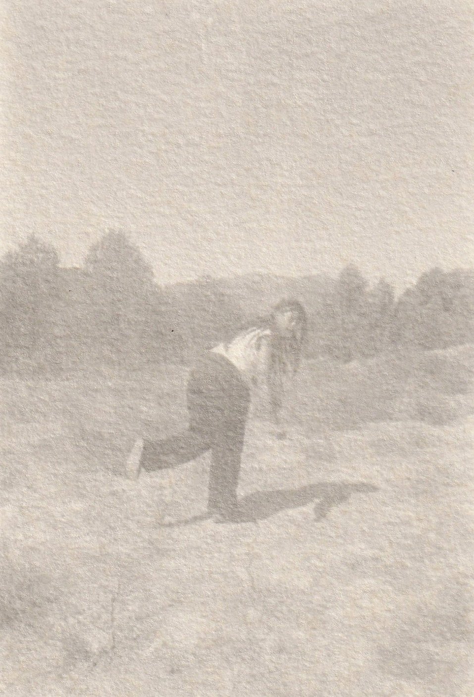 Darkroom print on Textured Art 300gsm paper, developed with Rosemary and Vitamin C from The Wanderer, Spain 2024